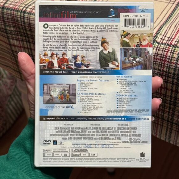 NEW SEALED Elf (DVD 2003) Deleted Scenes Will Ferrell Christmas Classic Special - Picture 5 of 6